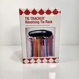 Tie Tracker Revolving Tie Rack - Black